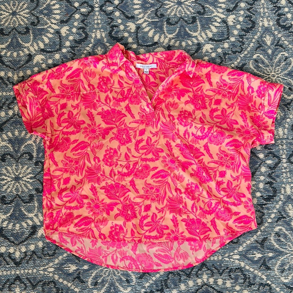 Floral Pink Blouse